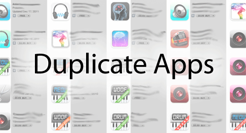 Duplicate apps on the App Store, visualized.