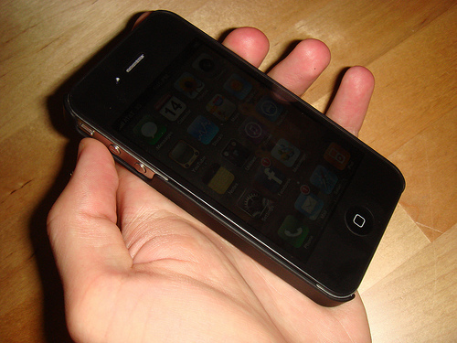 Black “Incipio Feather Case” for iPhone 4.
