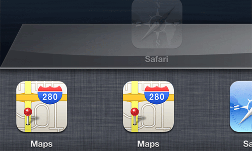 Testing the temporary Google Maps icons for iOS 6