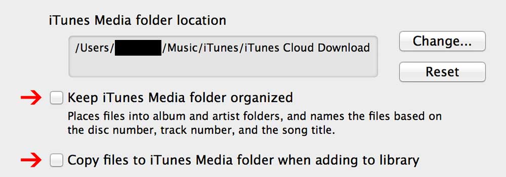 Pre-configure iTunes to hopefully not mess up your local library in the process