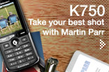 Promotional image for the Sony Ericsson K750i.