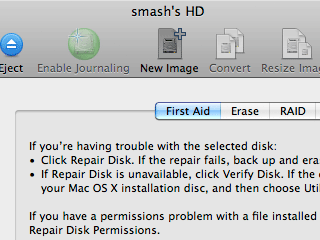 Creating a “New Image” with the option in the toolbar in Disk Utility.