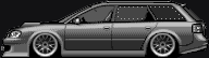 Pixel-art Audi.