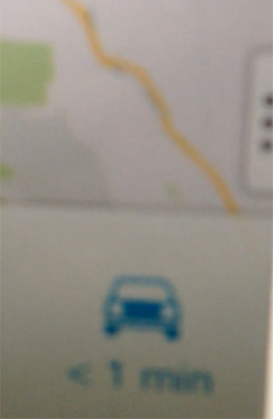 Partial screenshot of native Google Maps for iOS 6. (1)