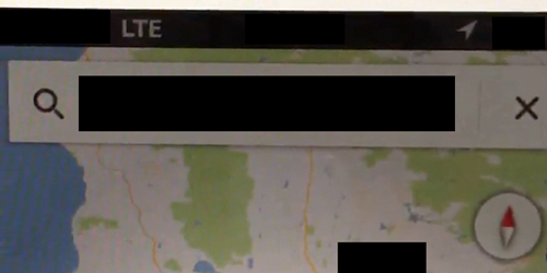 Partial screenshot of native Google Maps for iOS 6. (3)