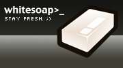 Whitesoap (logo / promo image)