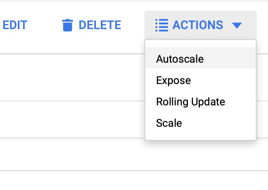 The option to configure autoscaling for Google Kubernetes Engine (GKE) workloads.
