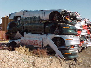 Crushed “EV1” vehicles (2)
